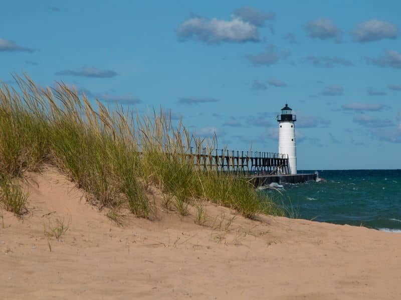 Manistee North Pier Head by jerryhopman